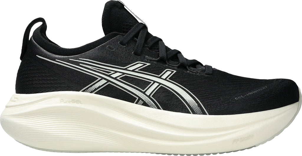Asics Gel Nimbus 27 WIDE FIT Men's Running Shoes - Black