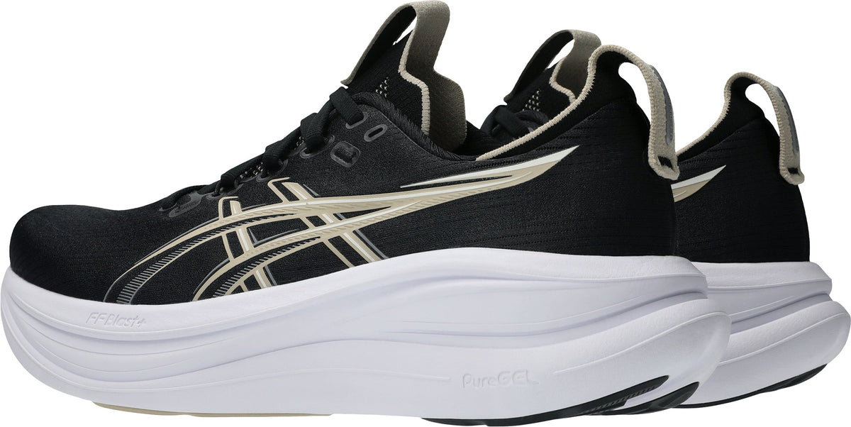 Asics Gel Nimbus 28 WIDE FIT Men's Running Shoes - Black