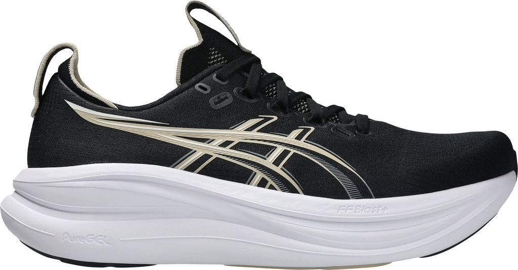 Asics Gel Nimbus 28 WIDE FIT Men's Running Shoes - Black