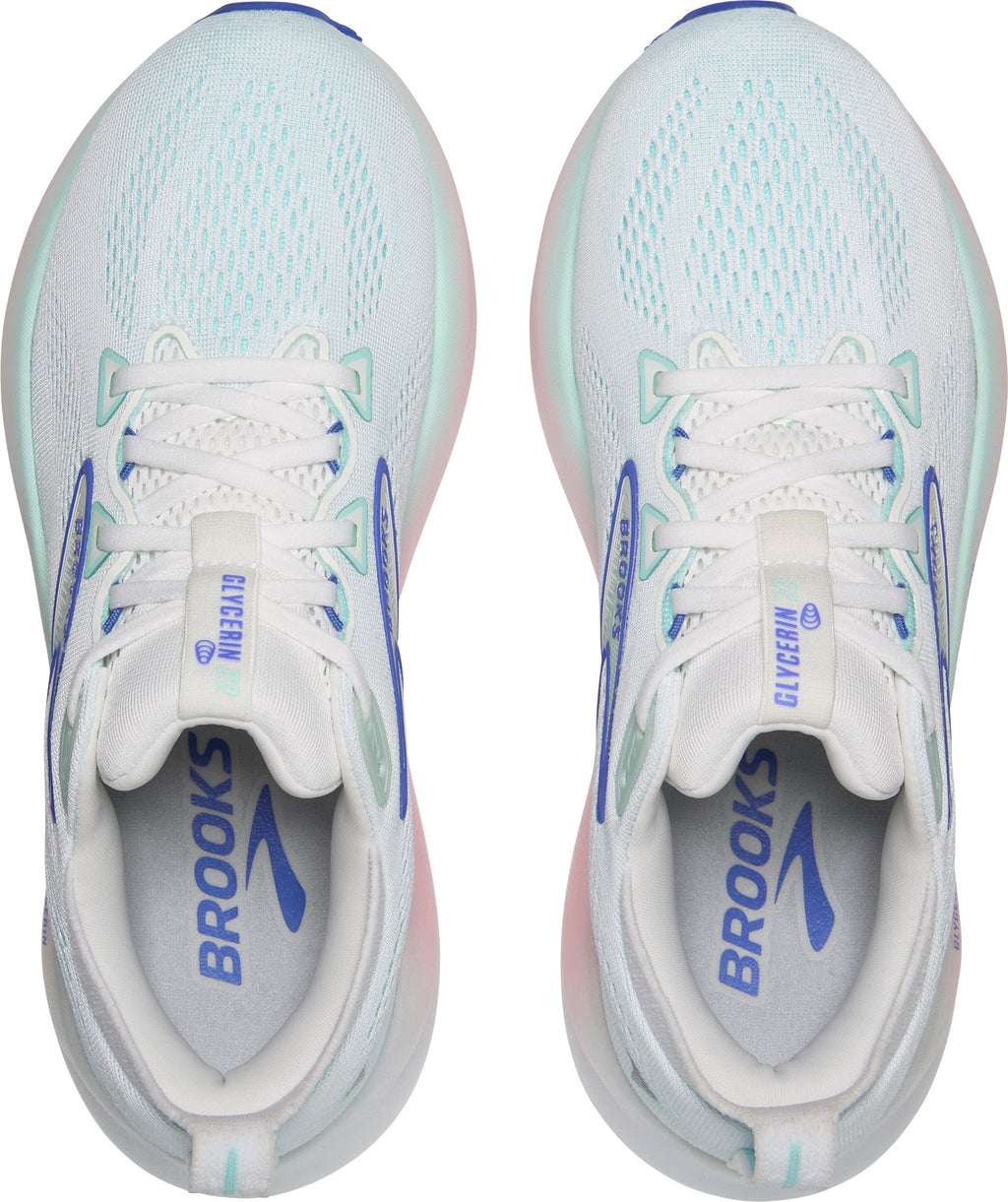 Brooks Glycerin 22 WIDE FIT Women's Running Shoes - White