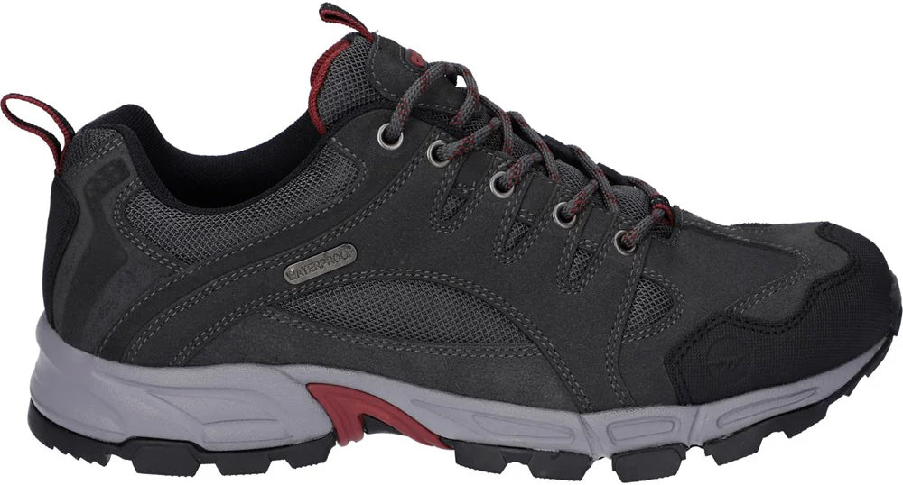 Hi - Tec Auckland Lite Waterproof Men's Walking Shoes - Grey