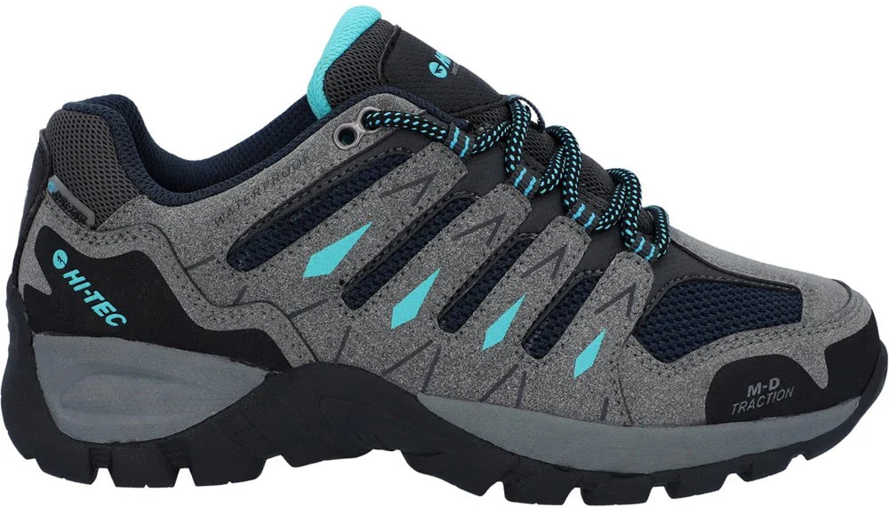Hi - Tec Corzo Waterproof Women's Walking Shoes - Grey