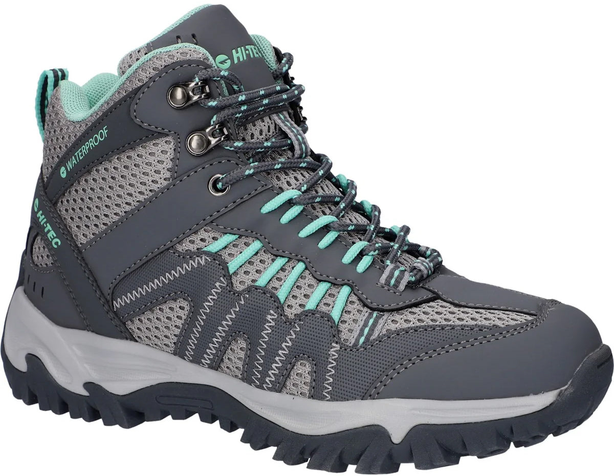 Hi - Tec Jaguar Mid Waterproof Women's Walking Boots - Grey