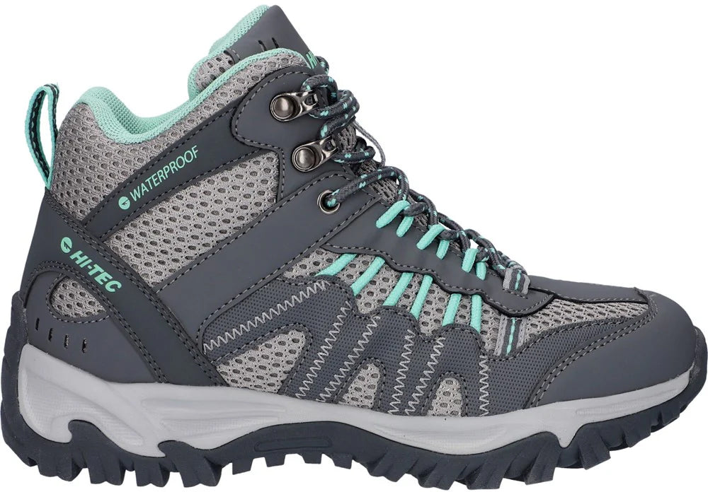 Hi - Tec Jaguar Mid Waterproof Women's Walking Boots - Grey