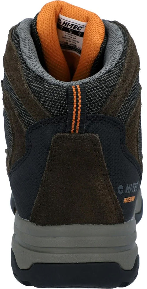 Hi - Tec Storm Waterproof Men's Walking Boots - Brown