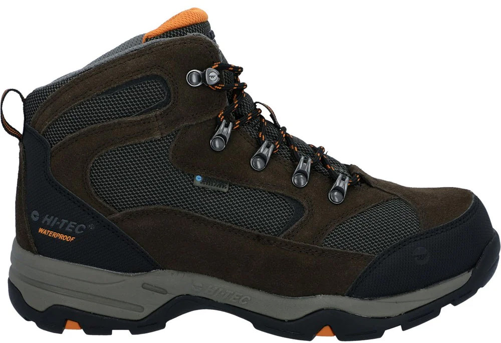 Hi - Tec Storm Waterproof Men's Walking Boots - Brown
