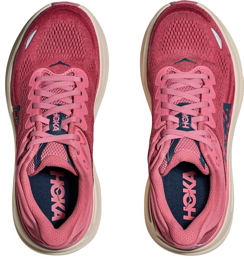 HOKA Bondi 9 WIDE FIT Women's Running Shoes - Pink