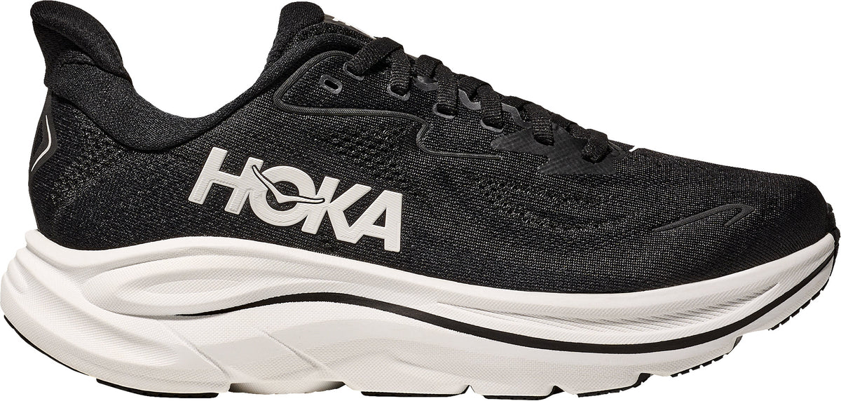 HOKA Clifton 10 WIDE FIT Men's Running Shoes - Black