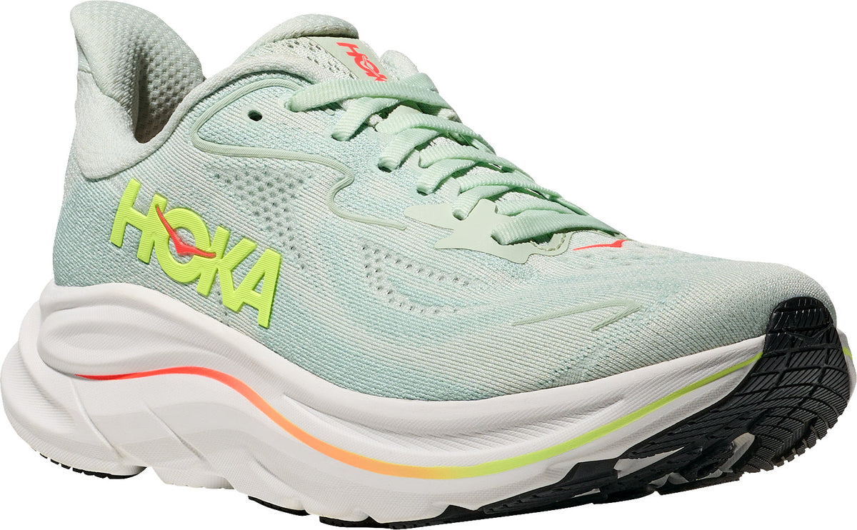 HOKA Clifton 10 WIDE FIT Women's Running Shoes - Green