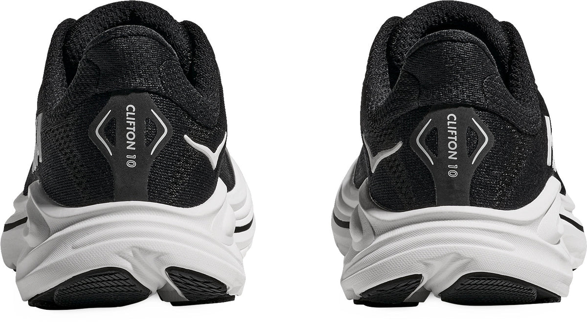 HOKA Clifton 10 Junior Running Shoes - Black