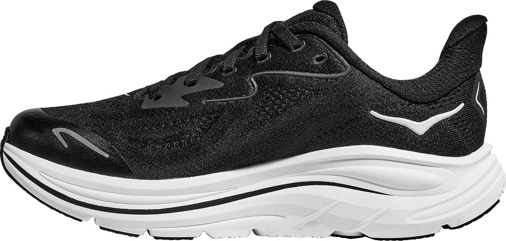HOKA Clifton 10 Junior Running Shoes - Black