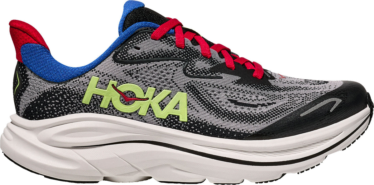 HOKA Clifton 10 Junior Running Shoes - Grey