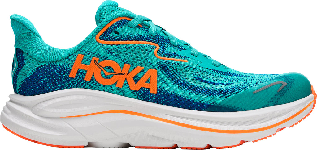 HOKA Cliftion 10 Junior Running Shoes - Green