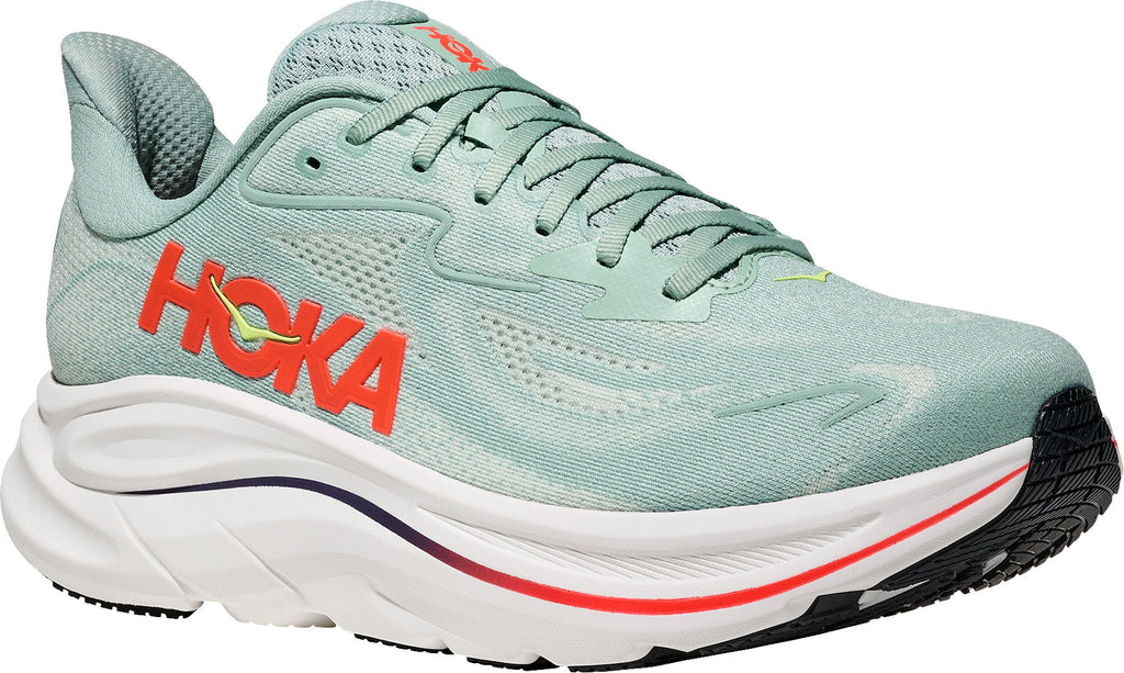 HOKA Clifton 10 WIDE FIT Men's Running Shoes - Green