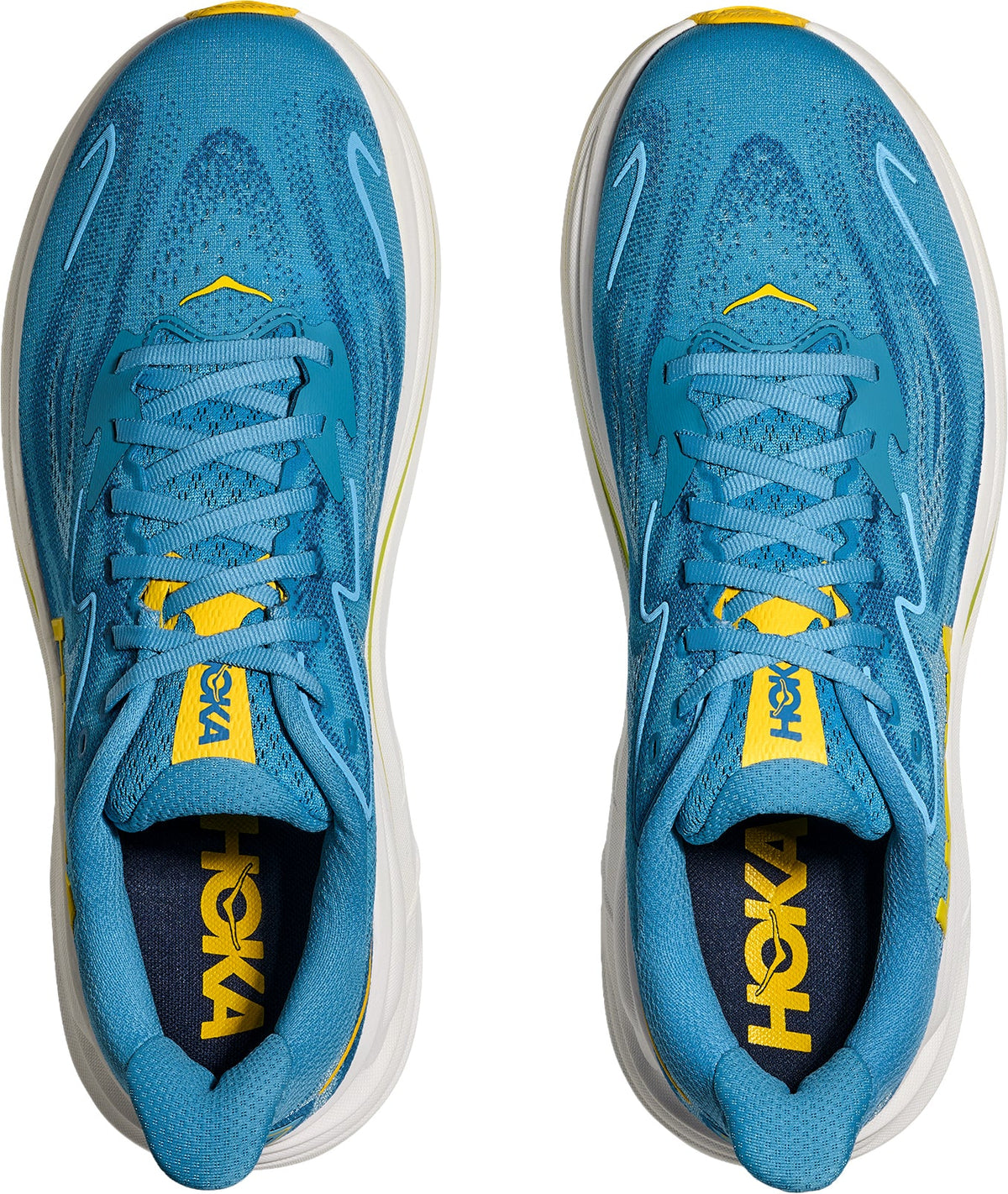 HOKA Clifton 10 WIDE FIT Men's Running Shoes - Blue
