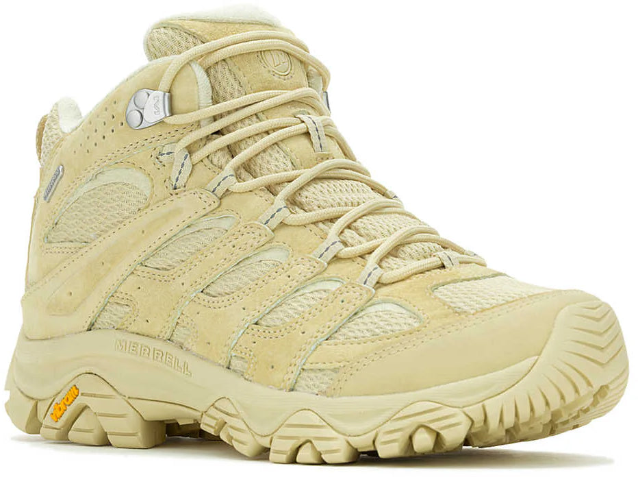 Merrell Moab 3 Mid Waterproof Men's Walking Boots - Cream