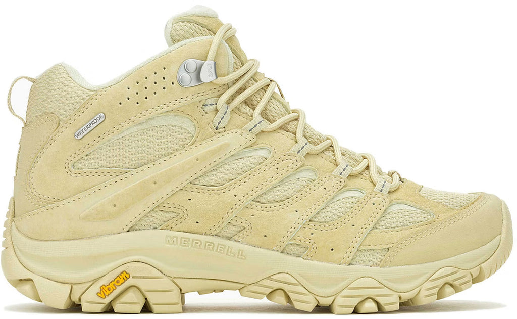 Merrell Moab 3 Mid Waterproof Men's Walking Boots - Cream