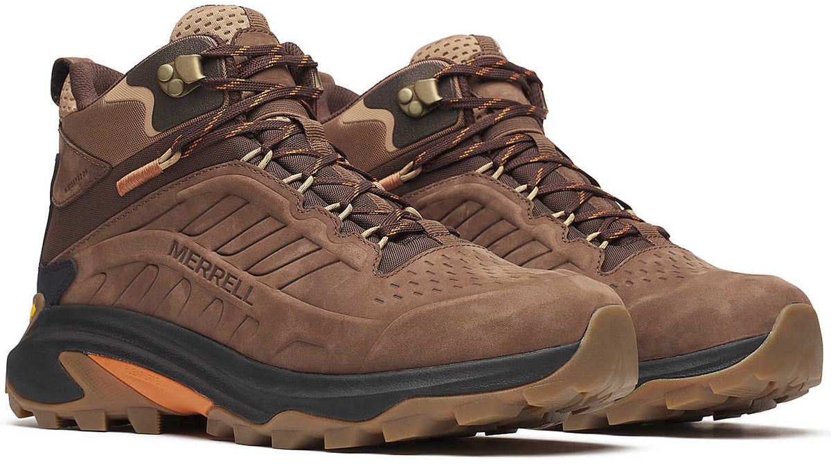 Merrell Moab Speed 2 Leather Mid Waterproof Men's Walking Boots - Brown