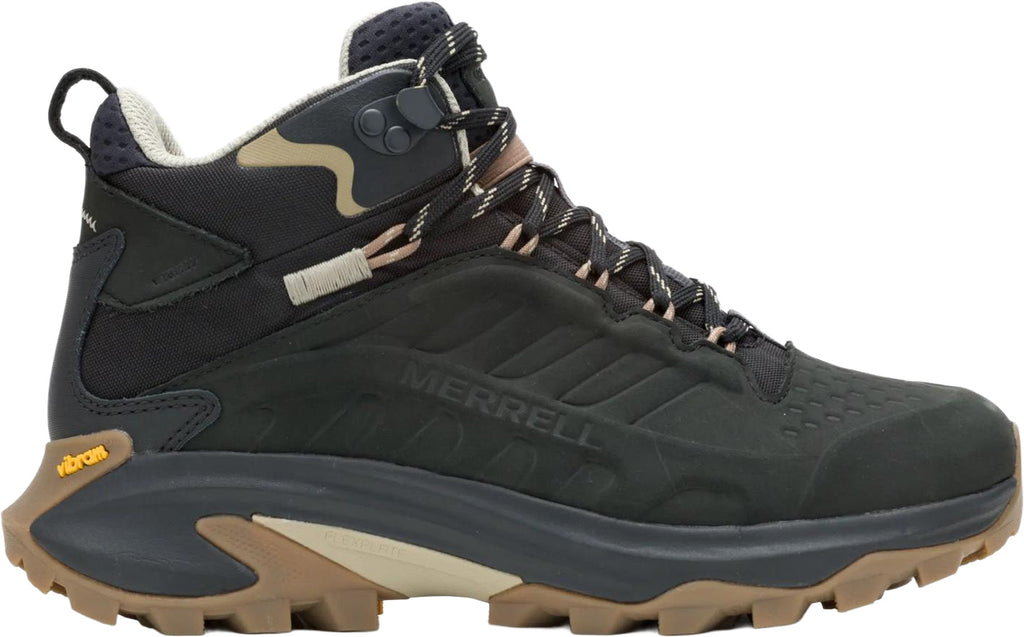 Merrell Moab Speed 2 Leather Mid Waterproof Women's Walking Boots - Black