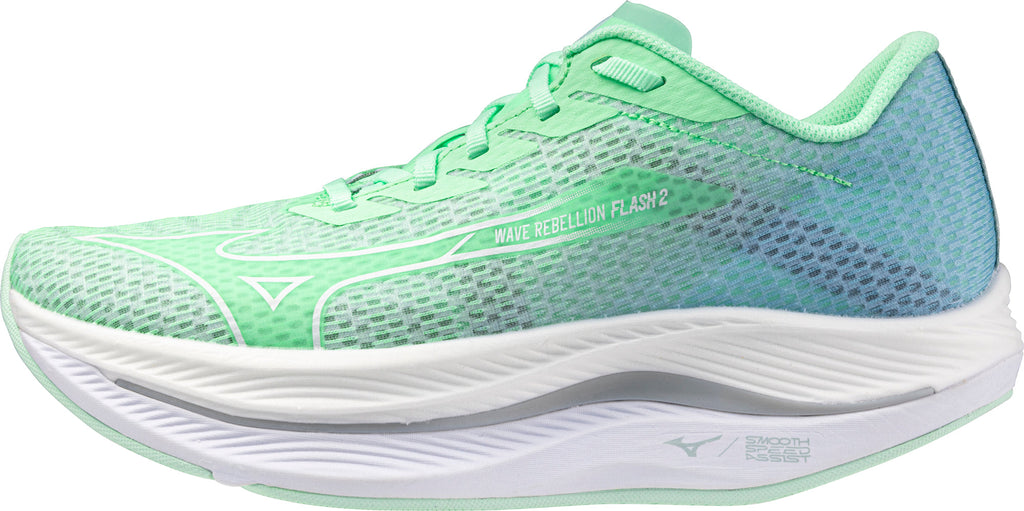 Mizuno Wave Rebellion Flash 2 Women's Running Shoes - Green