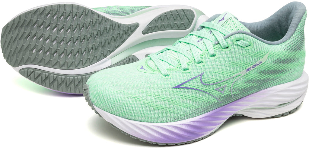 Mizuno Wave Rider 28 Women's Running Shoes - Green