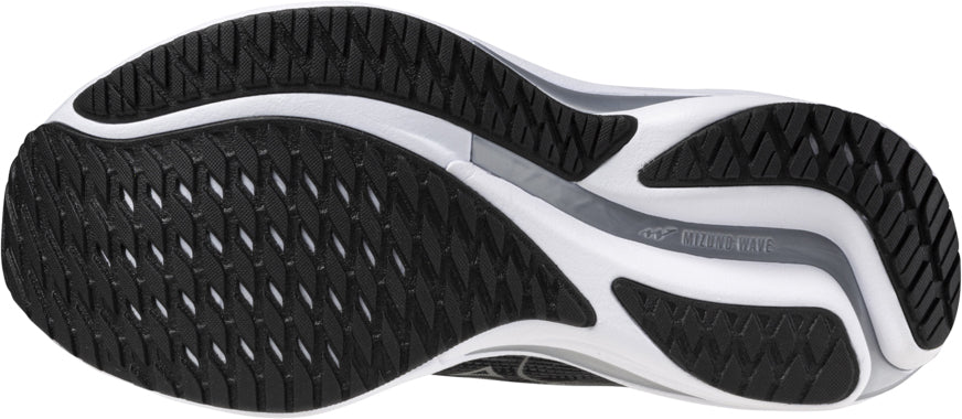 Mizuno Wave Rider 28 WIDE FIT (D) Women's Running Shoes - Black