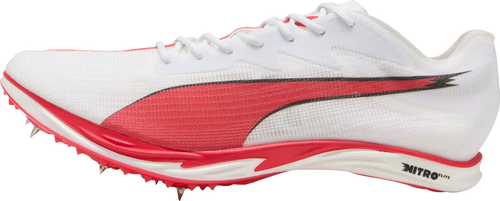 Puma Mid Distance Nitro Elite 3 Running Spikes - White