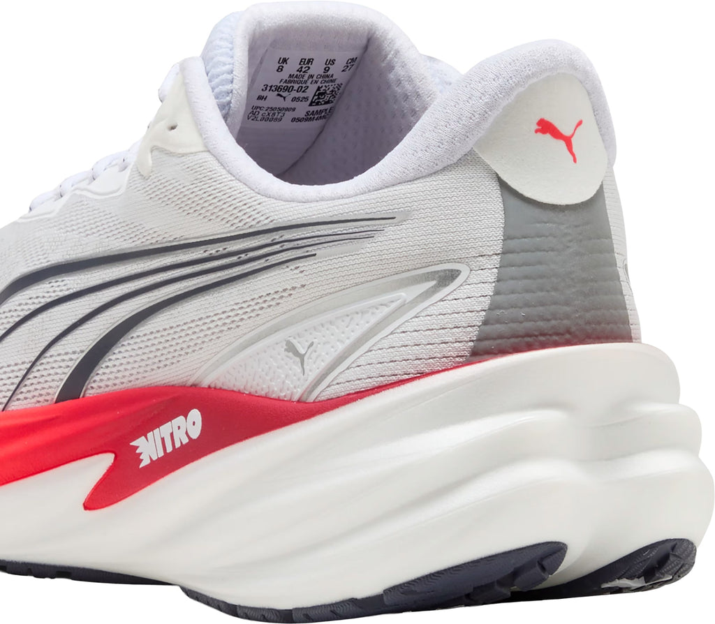 Puma Velocity Nitro 5 WIDE FIT Men's Running Shoes - White