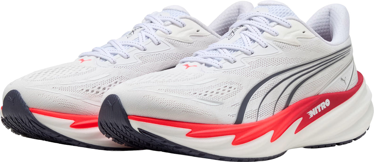 Puma Velocity Nitro 5 WIDE FIT Men's Running Shoes - White