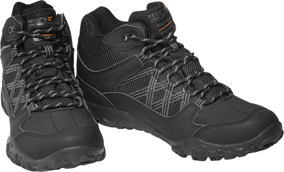 Regatta Edgepoint Waterproof Men's Walking Boots - Black