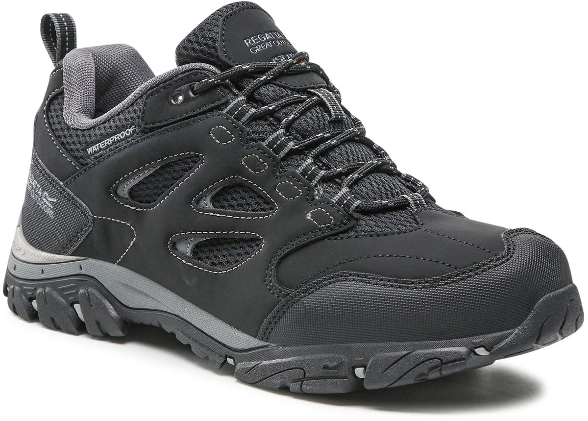 Regatta Holcombe Waterproof Men's Walking Shoes - Black
