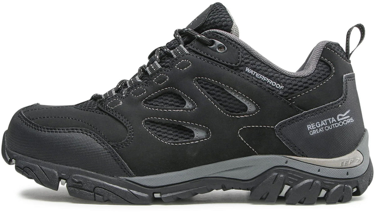 Regatta Holcombe Waterproof Men's Walking Shoes - Black