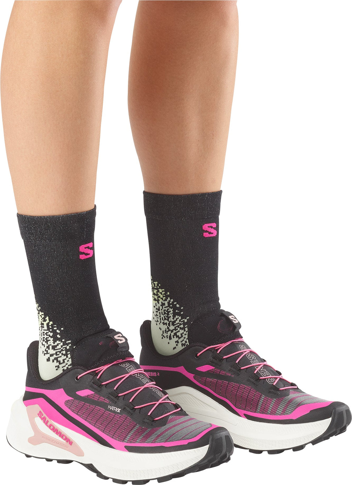 Salomon Genesis 2 Women's Trail Running Shoes - Black
