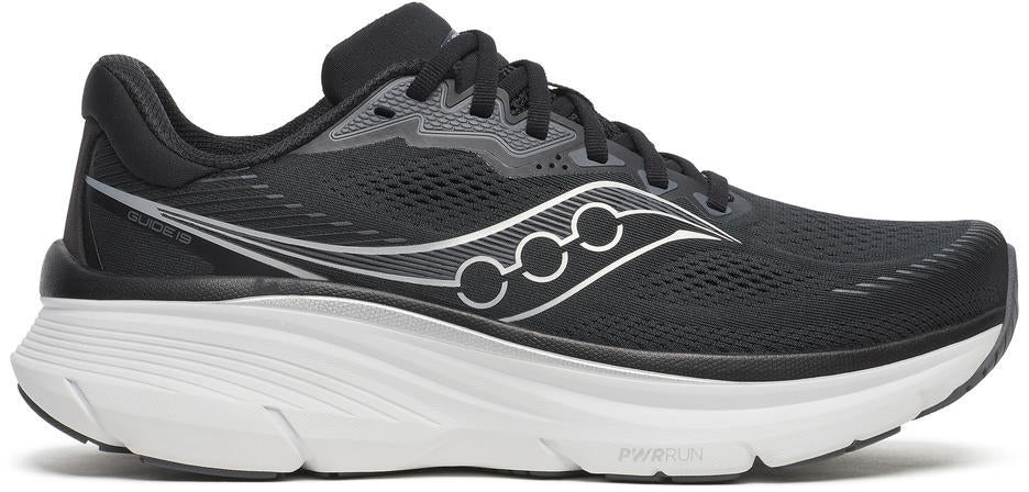 Saucony Guide 19 WIDE FIT Men's Running Shoes - Black