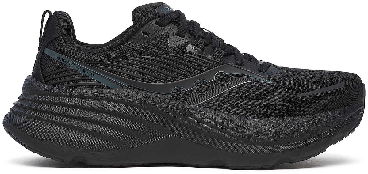 Saucony Hurricane 24 Women's Running Shoes - Black