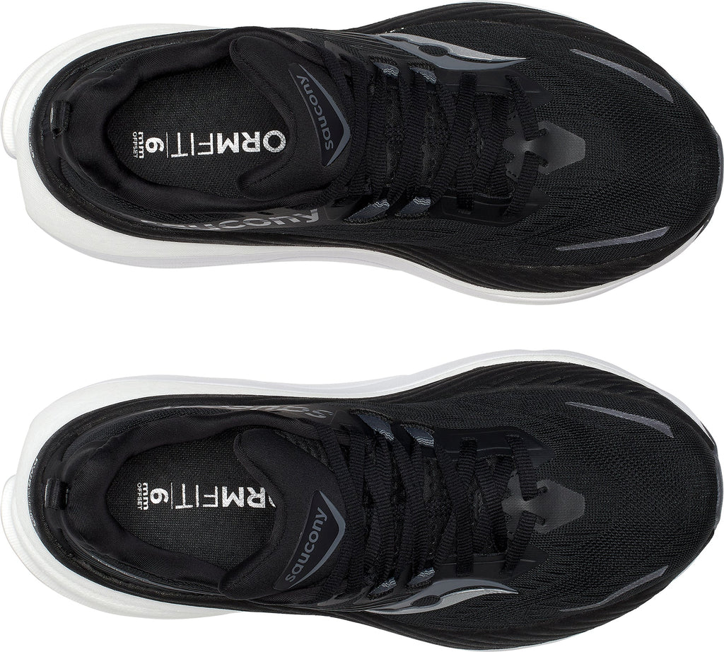 Saucony Hurricane 24 WIDE FIT Women's Running Shoes - Black