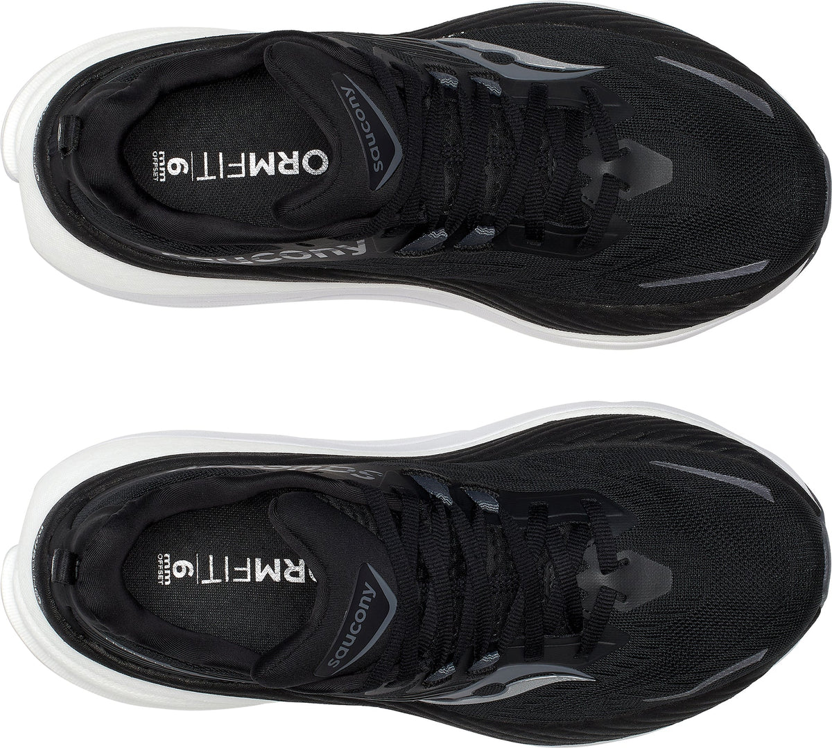 Saucony Hurricane 24 WIDE FIT Women's Running Shoes - Black