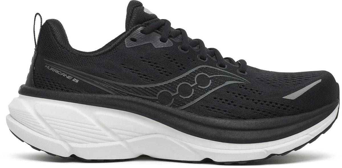 Saucony Hurricane 25 WIDE FIT Men's Running Shoes - Black
