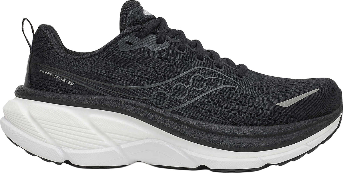Saucony Hurricane 25 WIDE FIT Women's Running Shoes - Black