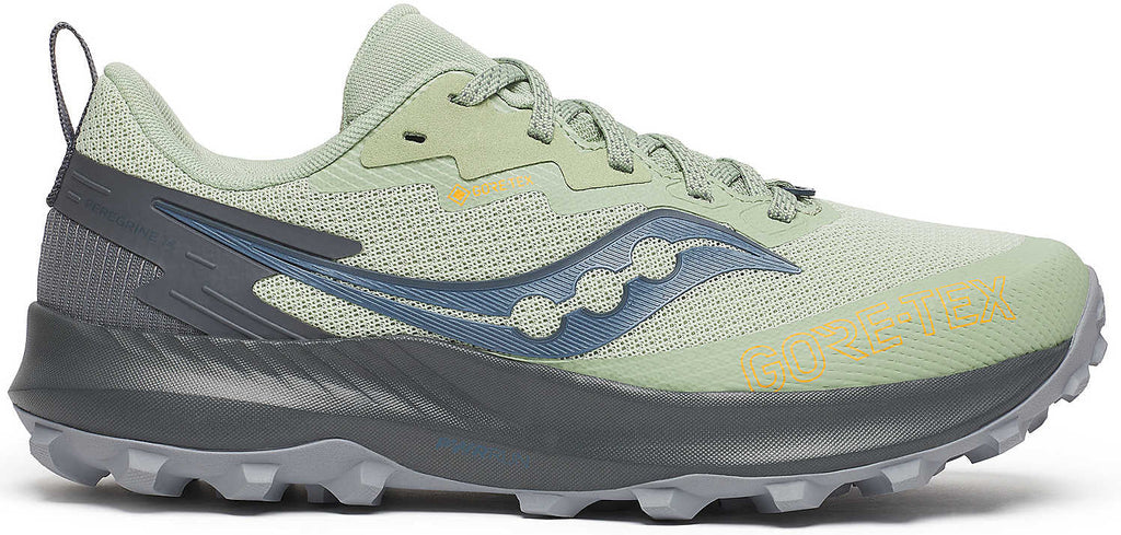 Saucony Peregrine 14 GORE - TEX Women's Trail Running Shoes - Green