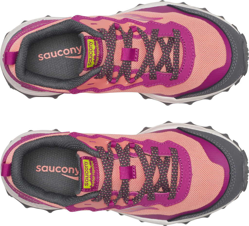 Saucony Peregrine KDZ Shield Junior Trail Running Shoes - Pink