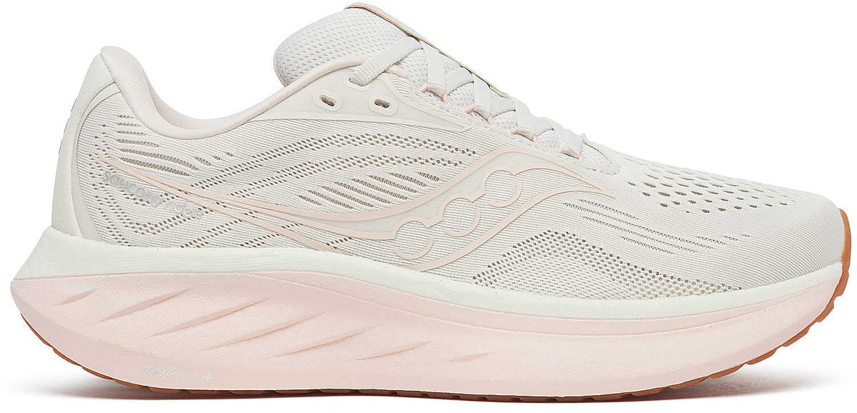 Saucony Ride 18 Women's Running Shoes - White