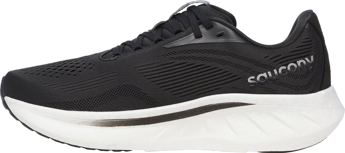 Saucony Ride 18 WIDE FIT Men's Running Shoes - Black