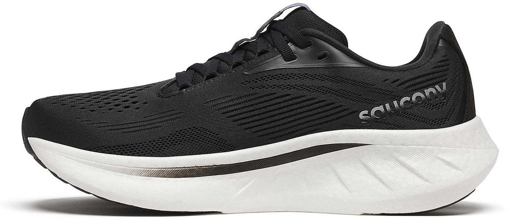 Saucony Ride 18 WIDE FIT Women's Running Shoes - Black
