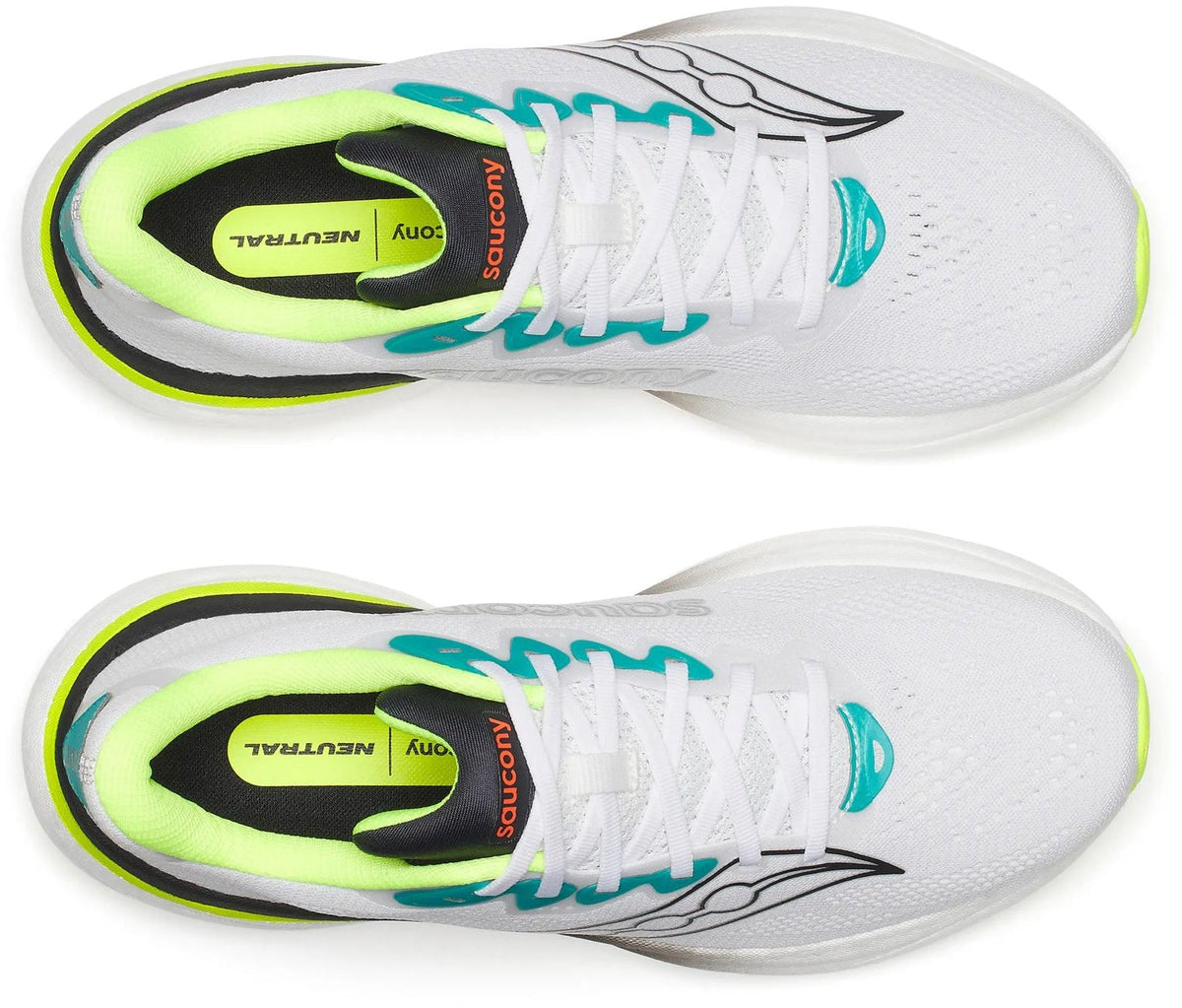 Saucony Ride 19 Men's Running Shoes - White