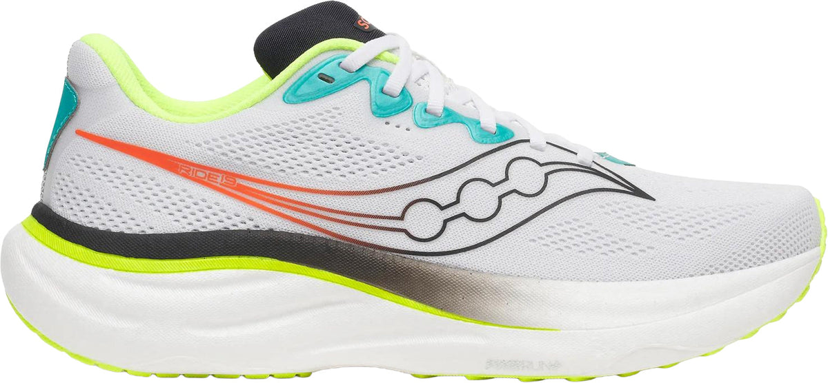 Saucony Ride 19 Men's Running Shoes - White
