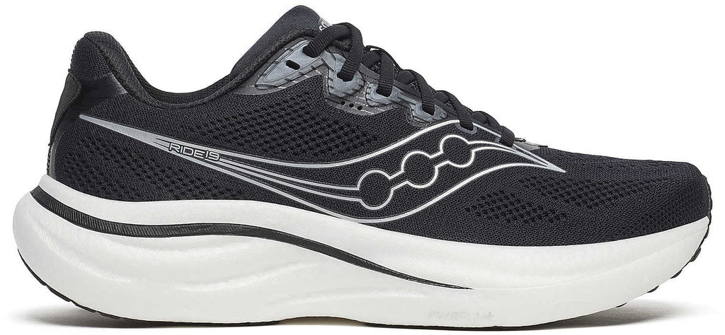Saucony Ride 19 Men's Running Shoes - Black
