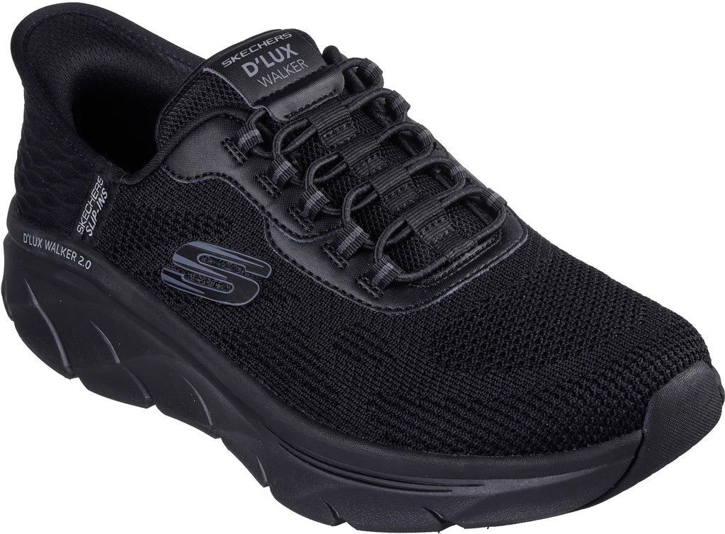 Skechers D'Lux Walking 2.0 Rezinate Men's Walking Shoes - Black