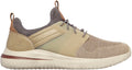 Skechers Delson 3.0 Cicada WIDE FIT Men's Shoes - Beige