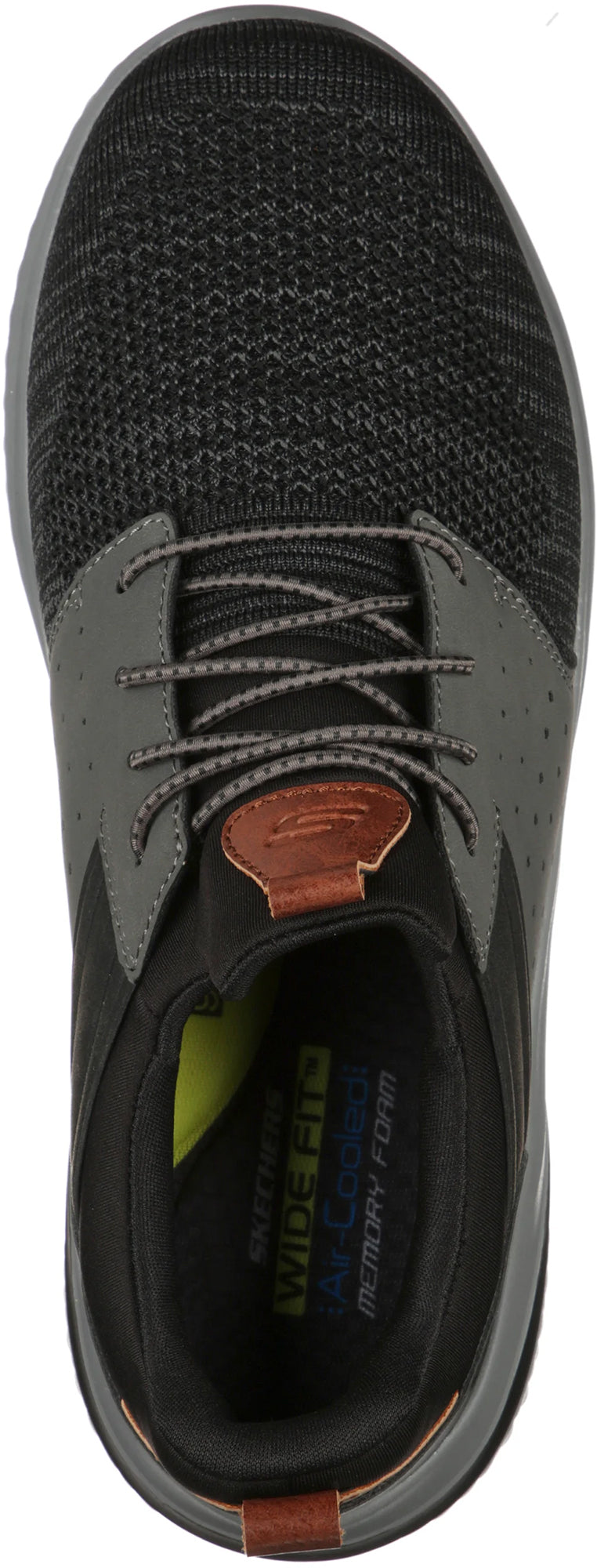 Skechers Delson 3.0 Cicada WIDE FIT Men's Shoes - Black